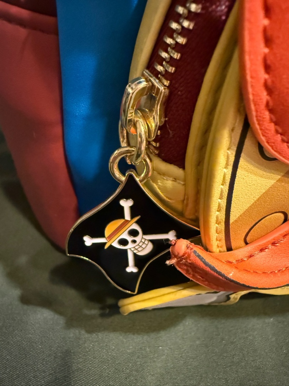 Loungefly One Piece Tony Tony Chopper Sunny Go Backpack - Orange/Yellow/Blue - Picture 6 of 7